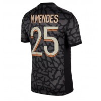 Camiseta Paris Saint-Germain Nuno Mendes #25 Tercera Equipación 2023-24 manga corta